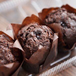 3pk Vegan/Gluten Free Dark Chocolate Espresso Muffins